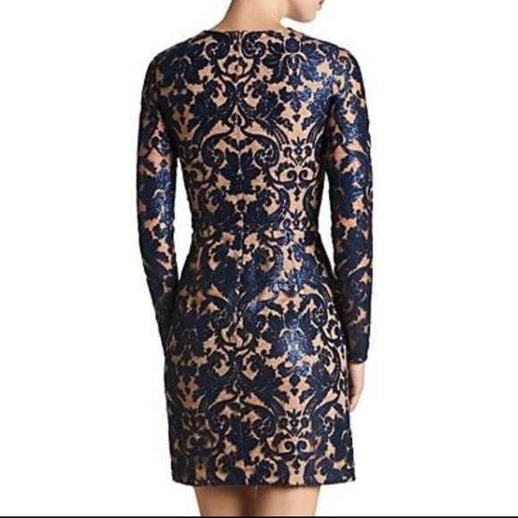 Dress The Population Plunging Dress XS R-61 - Picture 4 of 8